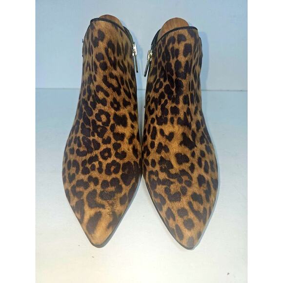 Circus Sam Edelman Sz 8 Leopard Print Womens Bootie Ankle Boots - Picture 5 of 11